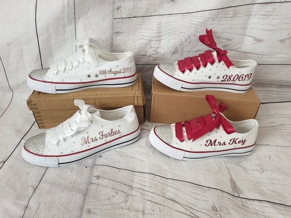 personalised wedding pumps