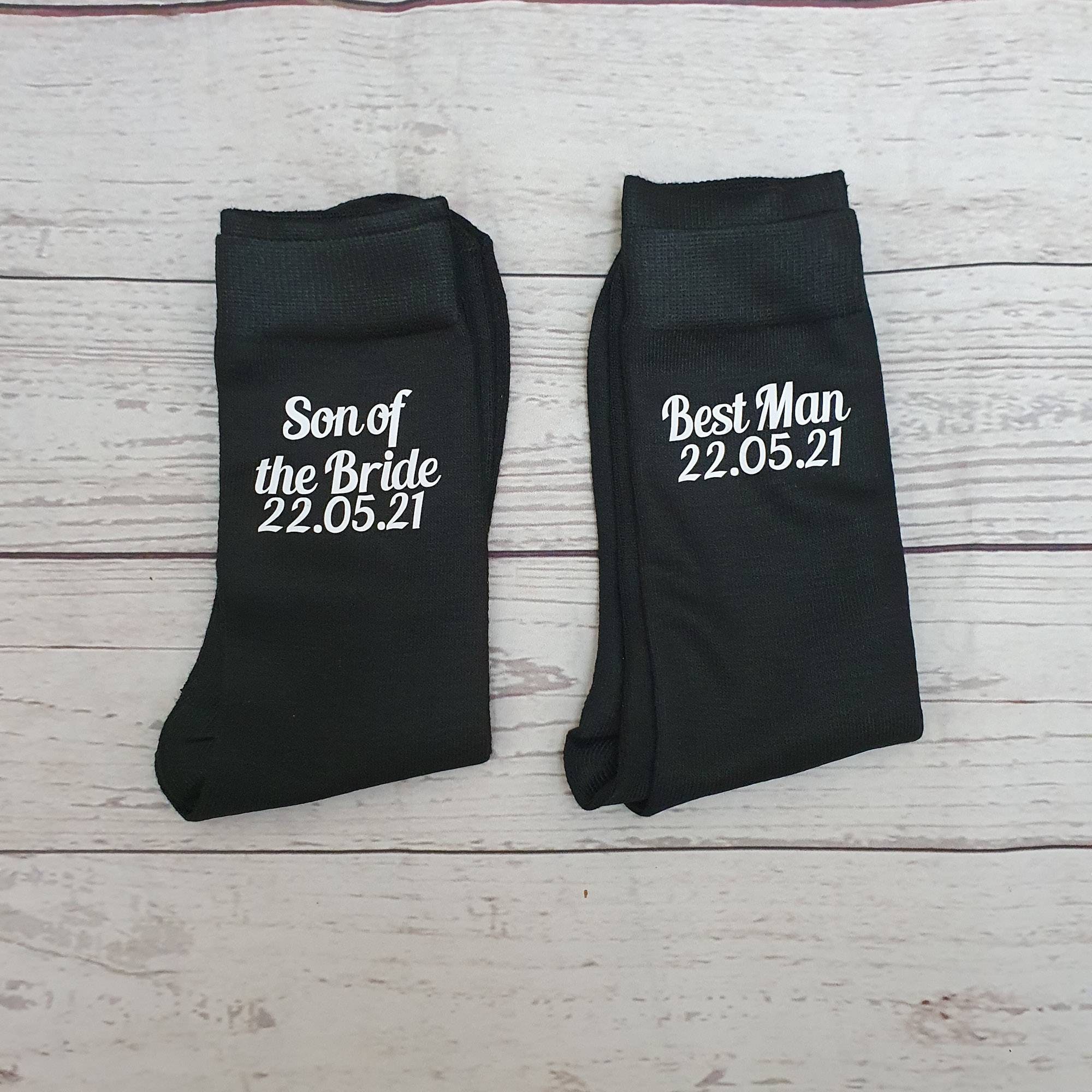 Bridal Party Adult and Children's Socks. Black Socks. - Etsy UK