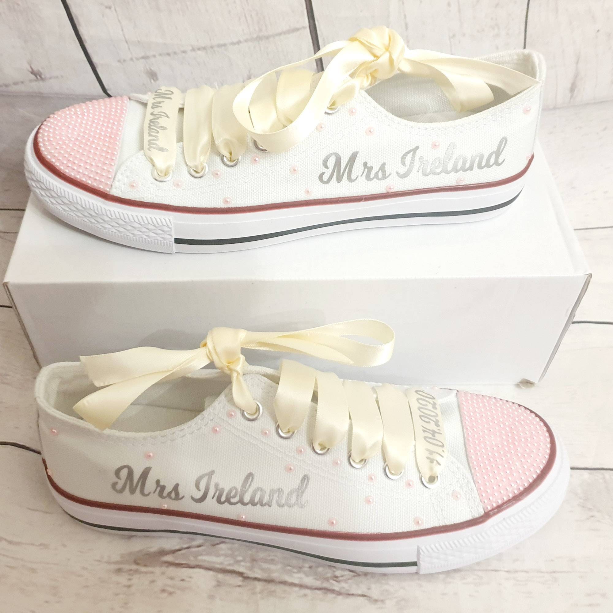 personalised wedding pumps