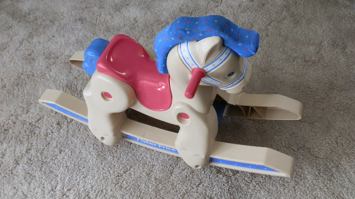 Vintage 1988 Fisher Price Rocking Horse Etsy