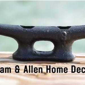 Boat Dock Cleat 6 Inch, Custom Powder Coated Dock Hardware, Boat Tie Down, Nautical Wall Hook, Coastal Decor, Interior and Exterior Design