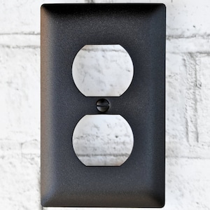 Stainless Steel Duplex Outlet Wall Plate, Custom Powder Coated