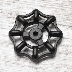 Valve Hand wheel 2-1/8&quot; Round, 16 Spline Fit, 1/2&quot; & 3/4&quot; Valves, Custom Powder Coated Finish