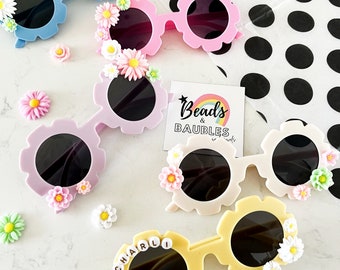 Kids Flower Power Personalized Sunnies