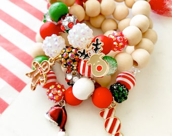 Kids Holiday Christmas Bracelets