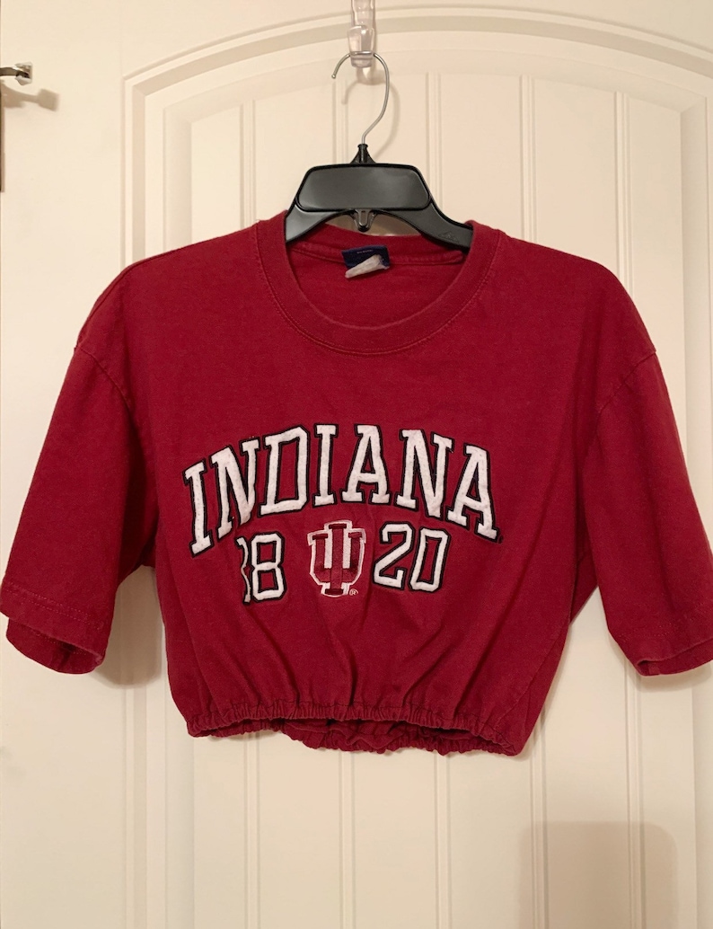 Indiana Hoosiers One of a Kind Cinched Waisted T-Shirt Tailgating Apparel One of a Kind Tee