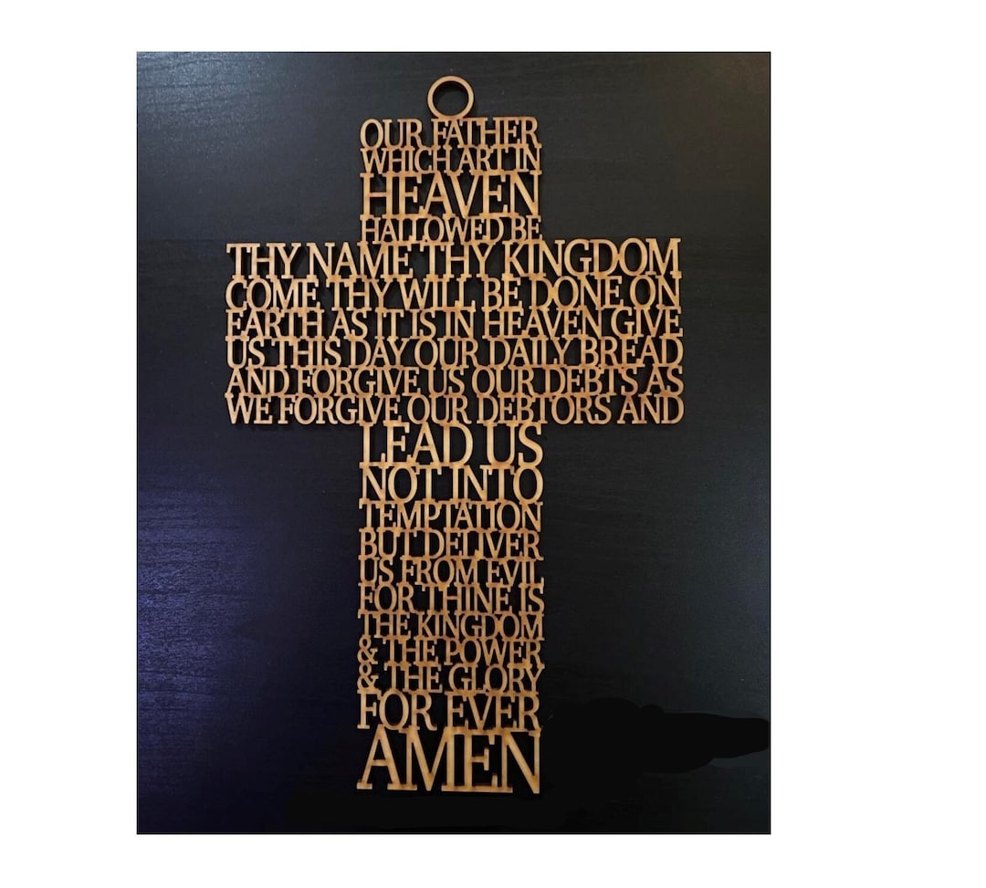 Lords Prayer King James Version Wall Sign Our Father Wall Etsy Lords Prayer King James Version Wall Sign Our Father Wall Etsy
