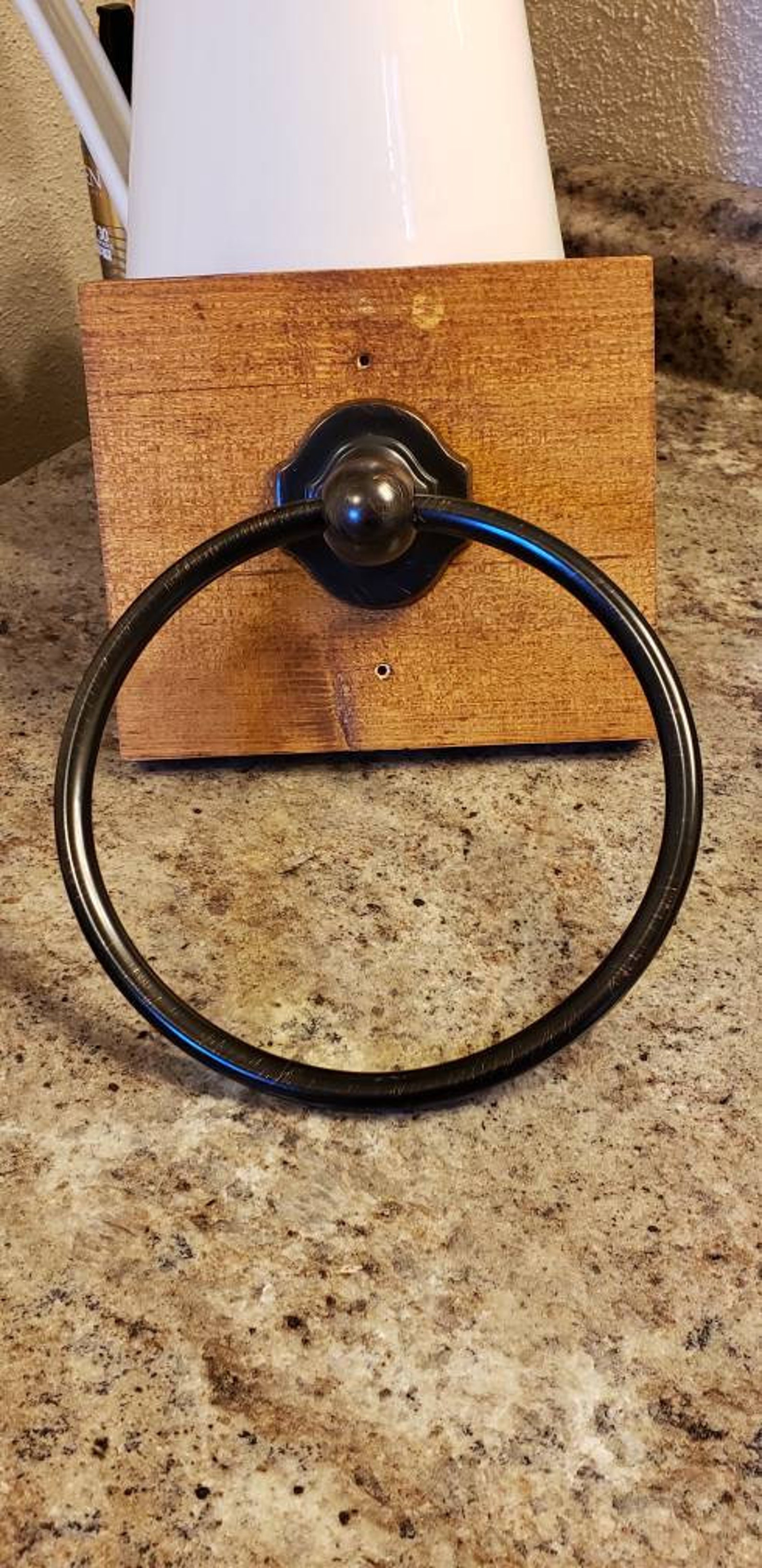 Wooden Hand Towel Ring Etsy