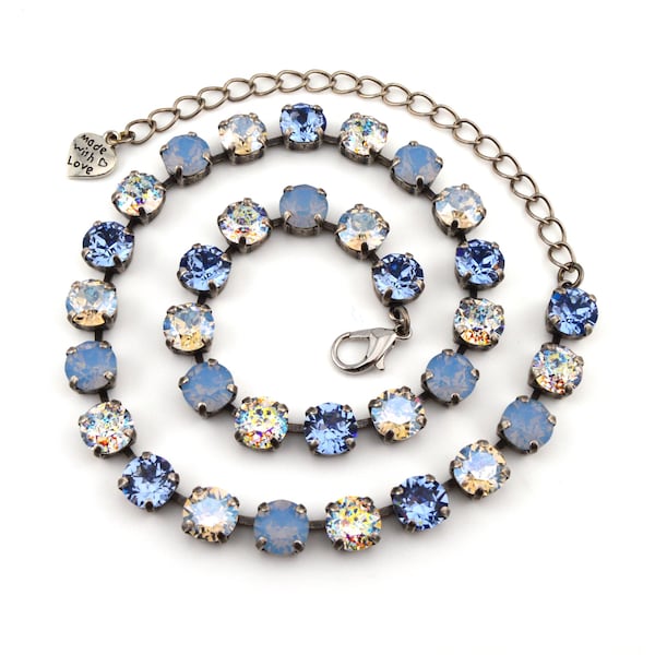 Walking on Clouds Crystal Jewelry Necklace, Bracelet, Earrings, or Set, Austrian Crystal, Sarah's Crystal Creations, Choose Your Finish
