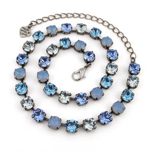 Baby Shower Themed Crystal Jewelry, Necklace or Bracelet &quot;Baby Blues&quot; | Blue Crystal Jewelry | 8mm Austrian Crystal Jewelry Gifts For Women