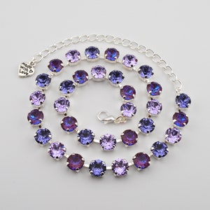 Purple Haze Crystal Jewelry Necklace, Bracelet, Earrings, or Set, Austrian Crystal, Sarah&#39;s Crystal Creations, Choose Your Finish