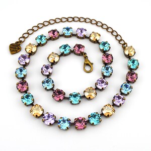 Crystal Jewelry, Necklace or Bracelet &quot;Lavender Mist&quot; | Multicolor Crystal Jewelry | 8mm Austrian Crystal Jewelry Handmade Gifts For Women