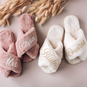 Etsy bridesmaid slippers discount