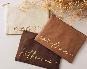 Presente para madrinha de casamento, bolsa de maquiagem personalizada, bolsa de maquiagem personalizada, bolsa de cosméticos personalizada, presente de casamento, presente de Natal
