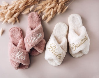 Pantufas fofinhas personalizadas para madrinhas, lembrancinhas para despedida de solteira, pantufas para noivas, presentes para madrinhas, chá de panela, festa de casamento, presentes para ela