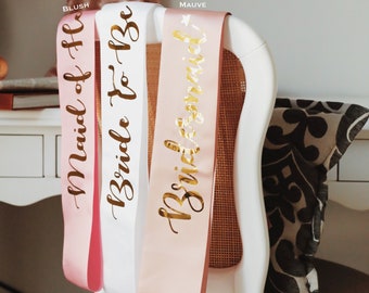 Custom Bridal Sash | Bachelorette Party Favors | Bride to Be Sash | Personalized Sash | Bachelorette Party Sash | Custom Sash | Party Favors