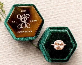 monogram ring box