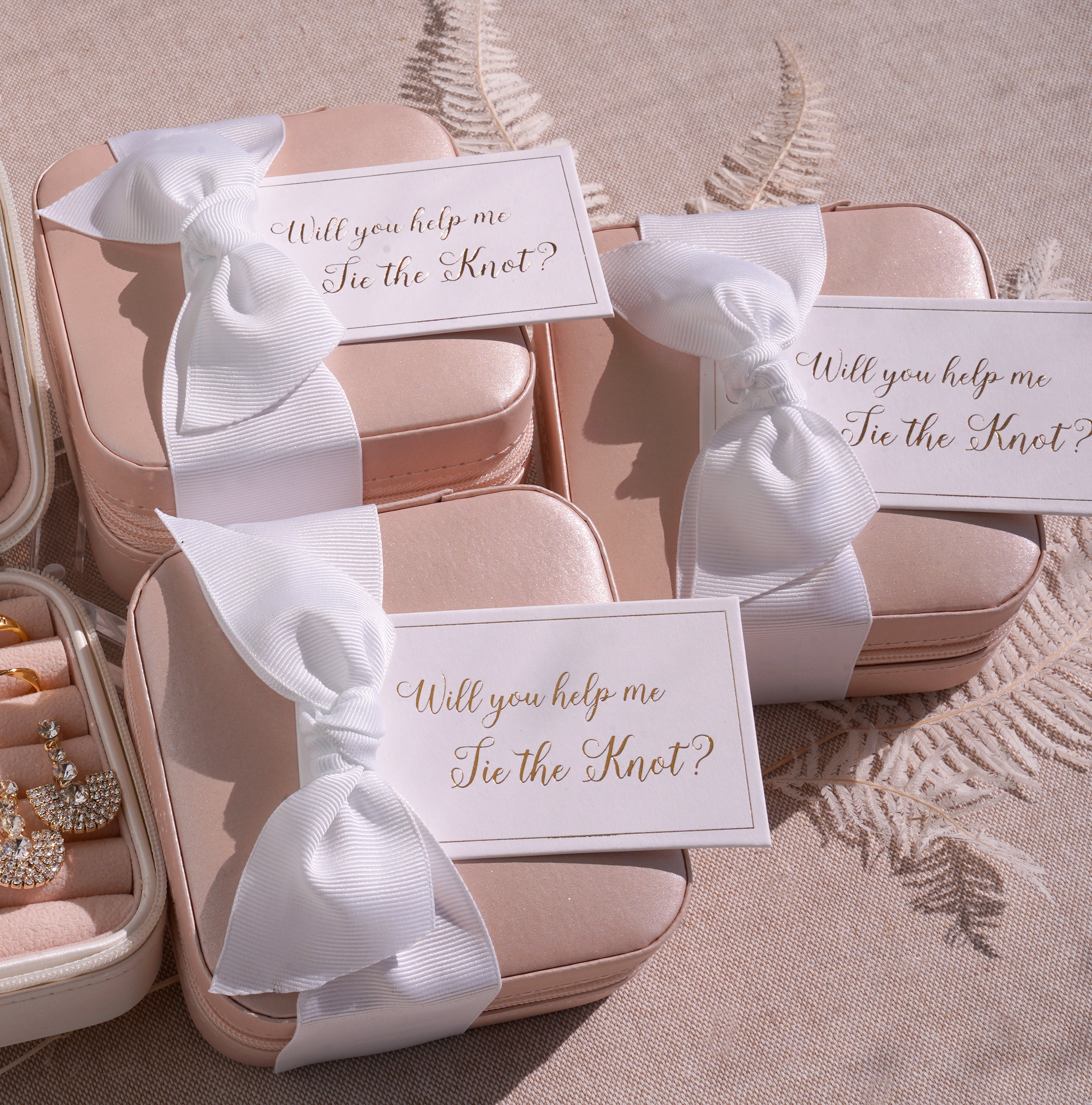 Bridesmaid Proposal Gifts Custom Leather Jewelry Box, Birth Flower Travel  Jewelry Case Ring Box, Personalized Jewelry Organizer, Wedding Bachelorette