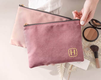 Bridesmaid Gifts, Makeup Bag for Her, Maid of Honor Proposal, Bridal Party Gift, Custom Cosmetic Bags, Birthday Gift for Her [MUB-0105]