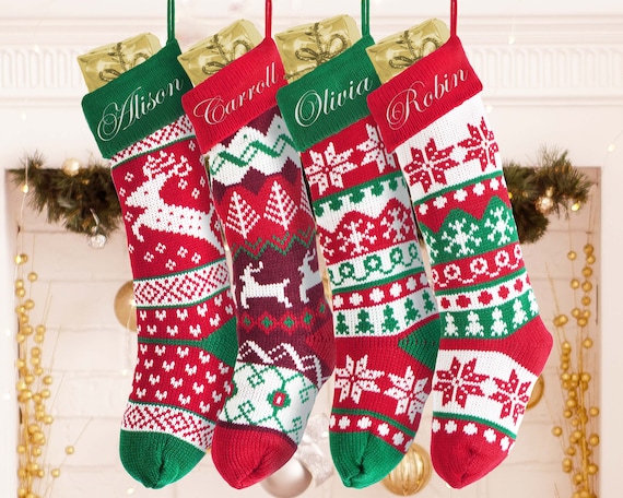 Cheap personalized christmas stockings Clearance