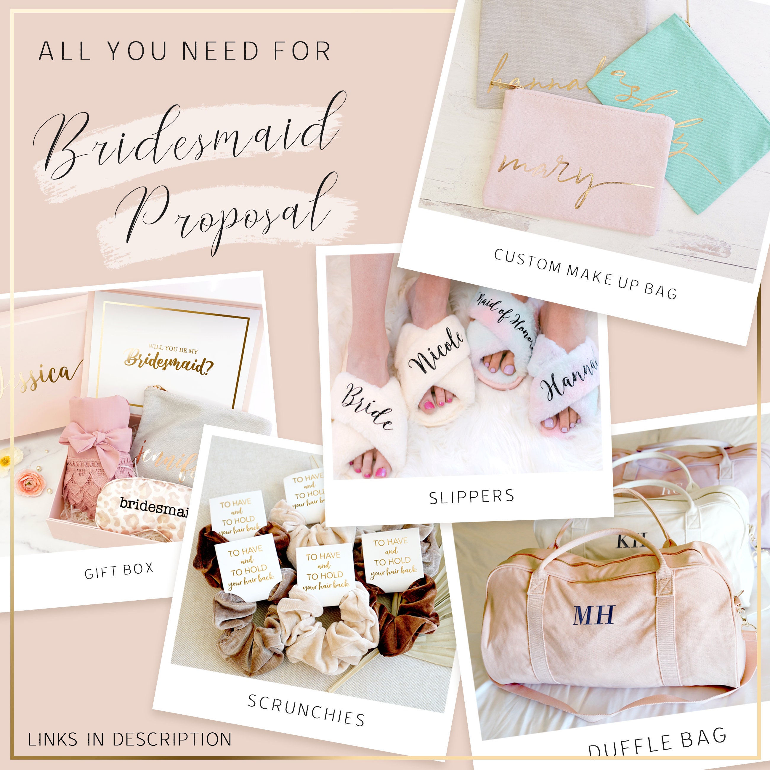 Robe Tag Gift Tag for Robes Bridesmaid Gift Proposal Name Tag - Etsy