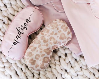 Custom Bridesmaid Sleep Masks | Maid of Honor Gift Eye Mask | Bachelorette Party Favor | Wedding Gifts| Bridesmaid Gifts | Bridal Party Gift