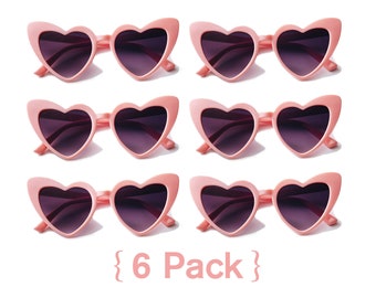 Bulk Sunglasses Bachelorette Party Favors | Pink Heart Sunglasses Babe | Beach Bachelorette Weekend | Bridal Shower Favors | Wedding Favors