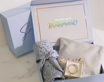 Bridesmaids Proposal Box ONLY | Personalized Bridesmaid Gift Box | Maid of Honor Gift Box | Flower Girl Gift Box | EMPTY BOX