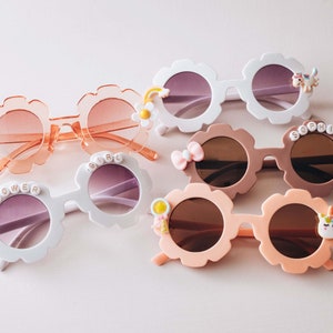 Personalized Flower Sunglasses | Flower Girl Gifts | Flower Girl Proposal | Gift for Kids | Floral Sunglasses | Cute Gifts for Toddler