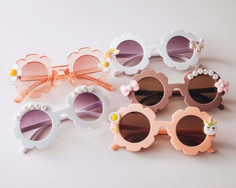 Personalized Flower Sunglasses | Flower Girl Gifts | Flower Girl Proposal | Gift for Kids | Floral Sunglasses | Cute Gifts for Toddler