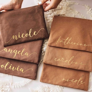 Brautjungfer Geschenke für Sie, Schminktasche Geschenk für Mama, Benutzerdefinierte Schminktasche, Monogramm Schminktasche, personalisierte Kosmetiktasche, Brautjungfer Vorschlag