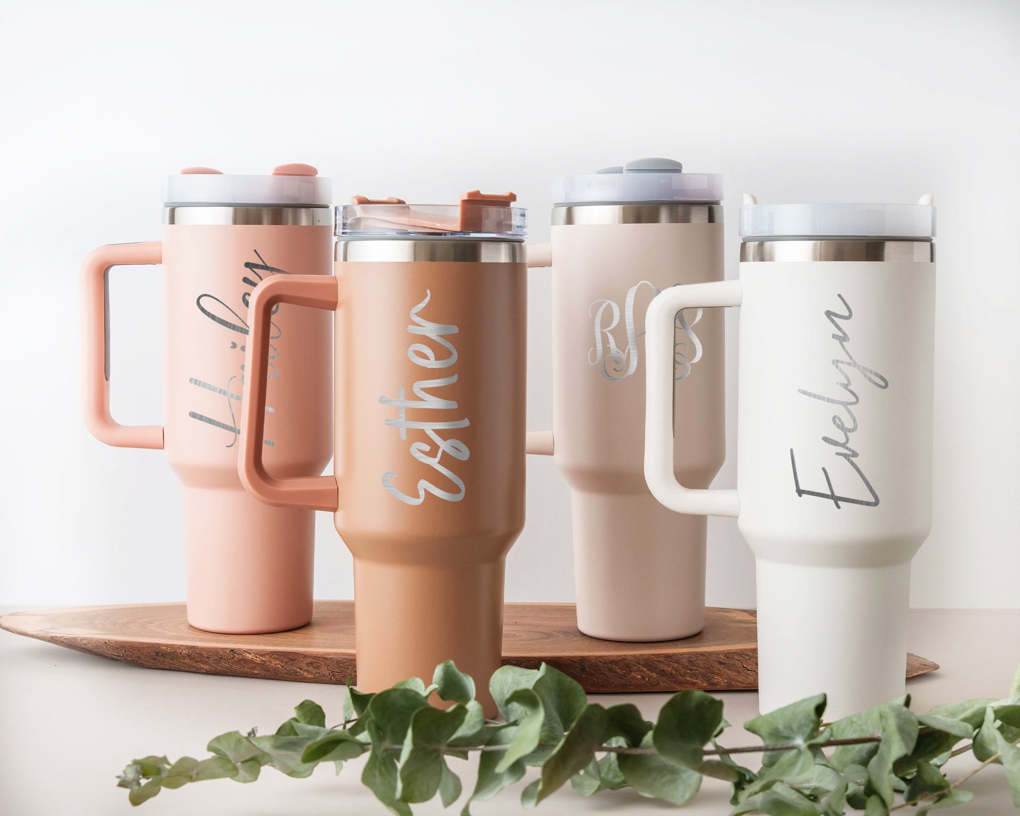 Discover the June Travel Glass Mug with Wooden Lid & Straw