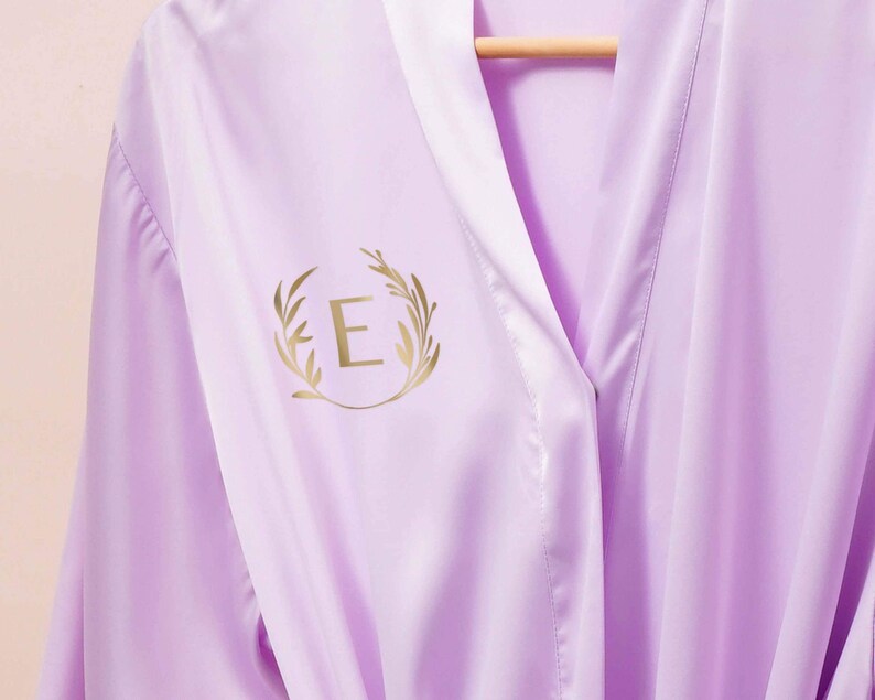 Bridal Party Robes, Personalized Bridesmaid Gift, Monogrammed Satin, Getting Ready Robe, Bride Robe, Bridal Shower, Bachelorette [SCL] image 13