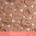 Wedding Favors, Personalized Cork Coasters, Housewarming Gifts, Custom Home Decor [N] [R]