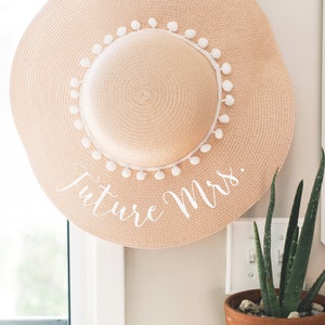 Personalized Sun Hat Gifts for Mom Beach Hat for Girlfriend Custom Bride Gifts Honeymoon Gifts Custom Gifts for Her Grandma Gift image 8