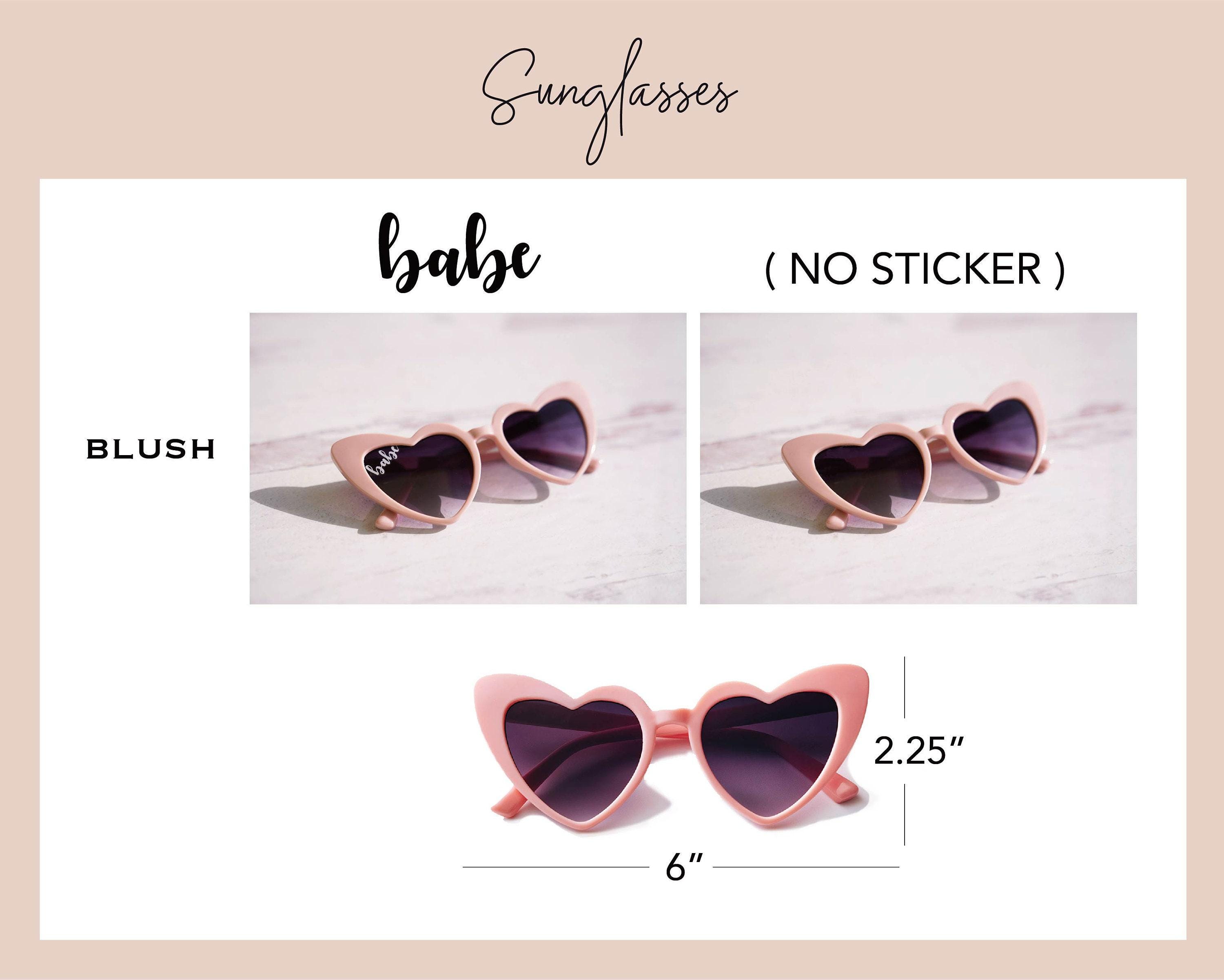 NEW Set of 6 Heart-Shaped Sunglasses Girls Kid Size Heart Shape Lolita Valentine Love Sunglasses  main image 4