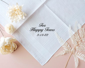 customized gift paper Custom Embroidered Handkerchief | Personalized Wedding Handkerchief | Gift for Father of Bride, Father of the Groom Gift | Handkerchief Men