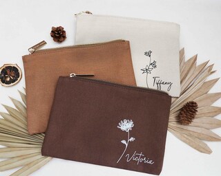 Beauty Case Piccolo Da Viaggio Con Stampa Personalizzata: Regalo Di Compleanno Elegante Per Mamma, Nonna O Amica