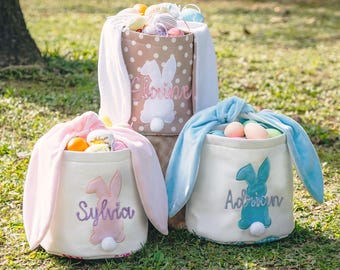 Embroidered Baby Gift Basket, Nursery Room Decor, Personalized Newborn Gifts