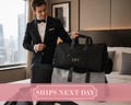 Groomsmen Suit Bag, Custom Name Garment Bag, Mens Suit Saver, Dad Gifts