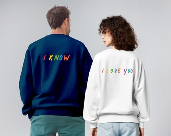 Couples Matching Sweatshirts Unique Valentines Gift | Custom Sweatshirt Personalized Gifts for Him | Anniversary Gifts for Boyfriend Husband