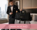 Groomsmen Suit Bag, Custom Name Garment Bag, Mens Suit Saver, Dad Gifts