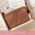 Monogrammed Cotton Canvas Toiletry Bag: Gold Writing Cosmetic Organizer