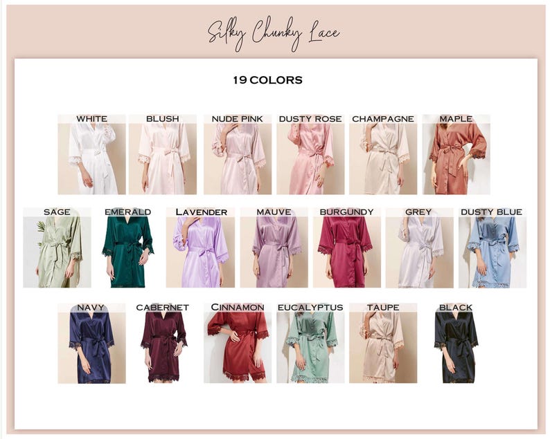 Bridal Party Robes, Personalized Bridesmaid Gift, Monogrammed Satin, Getting Ready Robe, Bride Robe, Bridal Shower, Bachelorette [SCL] image 3