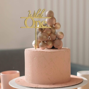First Birthday Cake Topper | Wild One Cake Topper | Custom Cake Topper | Birthday Baptism Cake Topper | Kid&#39;s Birthday Cake Topper