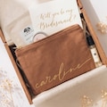 Custom Name Toiletry Bag, Personalized Bridesmaid Gifts, Maid of Honor Proposal, Monogrammed Makeup Pouch, Gift for Mom [MUB-0105]