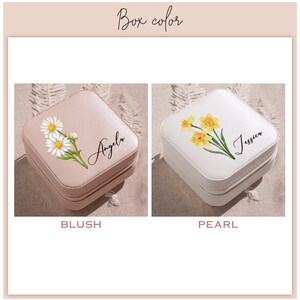 a box that has two pictures of flowers on it