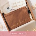 Monogrammed Cotton Canvas Toiletry Bag: Gold Writing Cosmetic Organizer
