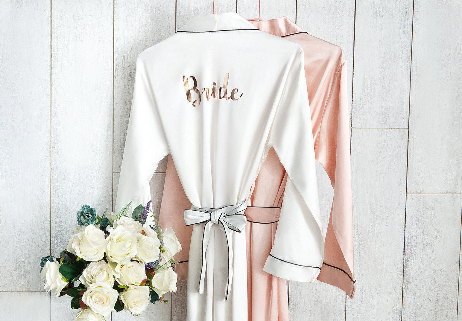 Solid Bridesmaid Robes Bridal Robe Set of Bridesmaids Etsy