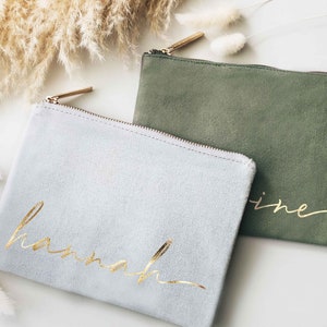 Brautjungfer Geschenke Make-up Tasche für Sie, Trauzeugin Vorschlag, Brautparty, Hochzeitsgeschenke für Sie, Benutzerdefinierte Kosmetiktaschen, Geburtstagsgeschenk